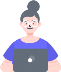 girl with laptop